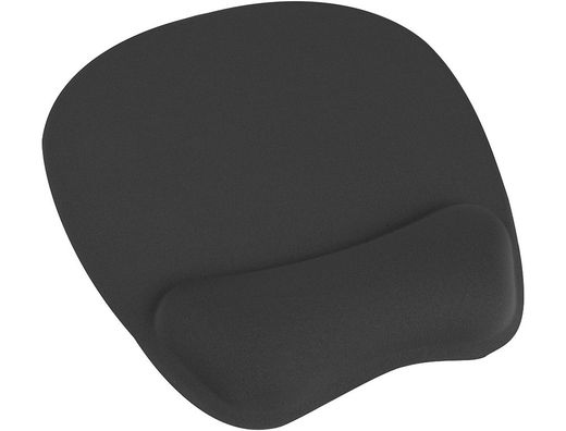 Alfombrilla para raton q-connect con reposamuÑecas ergonomica de gel color negro
