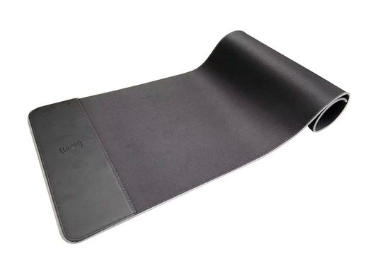 Alfombrilla para raton q-connect gaming con cargador inalambrico e iluminacion rgb color negro 800x300x4 mm