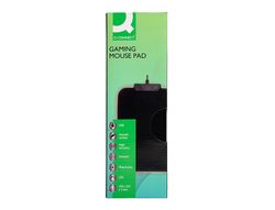 Alfombrilla para raton q-connect gaming iluminacion led conexion usb color negro 350x250x3 mm