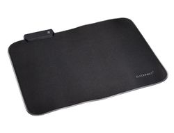 Alfombrilla para raton q-connect gaming iluminacion led conexion usb color negro 350x250x3 mm