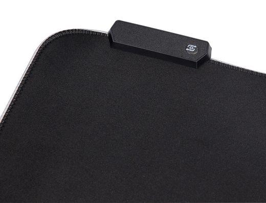 Alfombrilla para raton q-connect gaming iluminacion led conexion usb color negro 350x250x3 mm