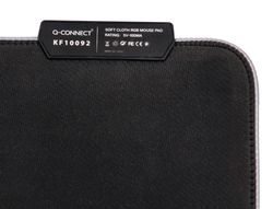 Alfombrilla para raton q-connect gaming iluminacion led conexion usb color negro 350x250x3 mm