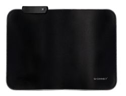 Alfombrilla para raton q-connect gaming iluminacion led conexion usb color negro 350x250x3 mm