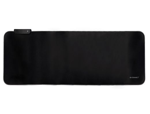 Alfombrilla para raton q-connect gaming xxl iluminacion led conexion usb color negro 800x300x4 mm