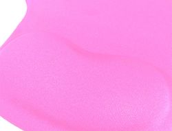 Alfombrilla para raton q-connect reposamuÑecas de gel colo rosa