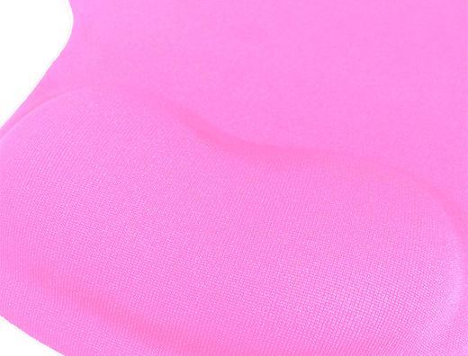 Alfombrilla para raton q-connect reposamuÑecas de gel colo rosa