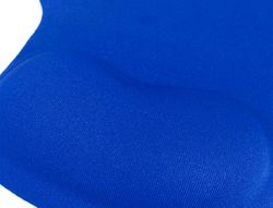 Alfombrilla para raton q-connect reposamuÑecas de gel color azul