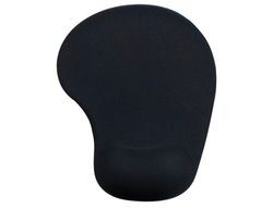 Alfombrilla para raton q-connect reposamuÑecas de gel color negro