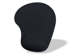 Alfombrilla para raton q-connect reposamuÑecas de gel color negro