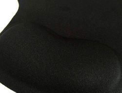 Alfombrilla para raton q-connect reposamuÑecas de gel color negro