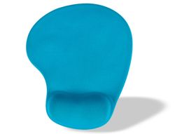 Alfombrilla para raton q-connect reposamuÑecas de gel color turquesa