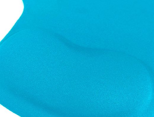 Alfombrilla para raton q-connect reposamuÑecas de gel color turquesa