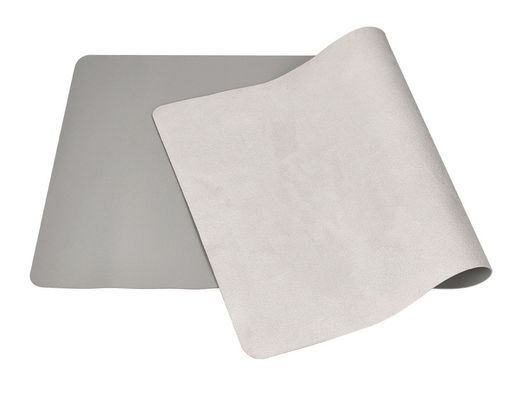 Alfombrilla para raton q-connect xxl similcuero gris base antideslizante 800x400x2 mm