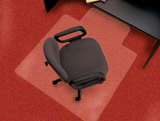 Alfombrilla para Suelo Q-Connect Pvc Protectora de Moquetas 1143X1346 mm Grosor 2,5 Mm