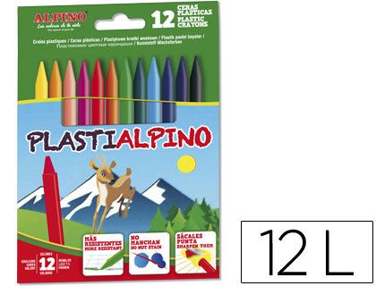 Alpino estuche 12 ceras plásticas PA000012