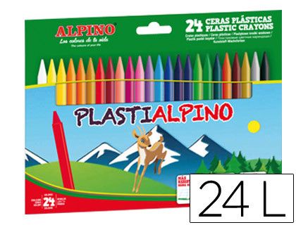 Alpino estuche 24 ceras plásticas PA000024