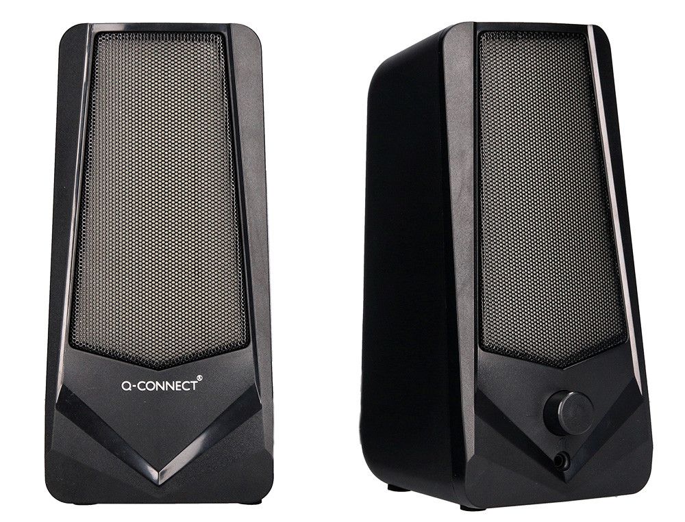 Altavoces q-connect gaming blu etooth con iluminación rgb potencia maxima 2x3w control de volumen color negro