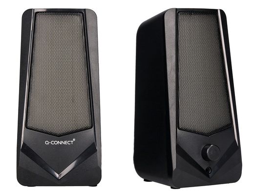 Altavoces q-connect gaming blu etooth con iluminación rgb potencia maxima 2x3w control de volumen color negro