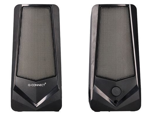 Altavoces q-connect gaming blu etooth con iluminación rgb potencia maxima 2x3w control de volumen color negro