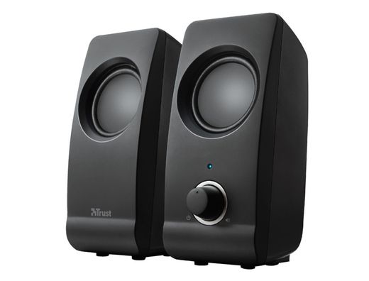 Altavoces trust remo 2.0 potencia maxima 16 w control volumen conexion usb 2.0 jack 3.5 mm color negro