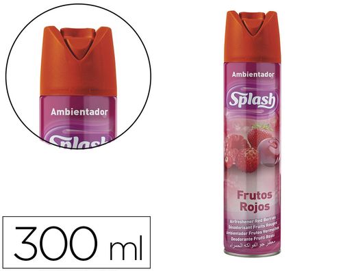 Ambientador spray splash frutos rojos bote de 300ml