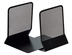 Apoyalibros Metalico Q-Connect Kf15098 Negro -Juego -135X152X165 Mm