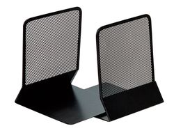 Apoyalibros Metalico Q-Connect Kf15098 Negro -Juego -135X152X165 Mm