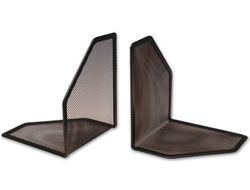 Apoyalibros Metalico Q-Connect Rejilla Color Negro -Juego