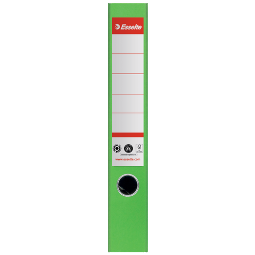 Archivador de palanca CO2 Neutral Nº1, Cartón forrado de papel, DIN A4, Lomo 50mm, verde Vivida