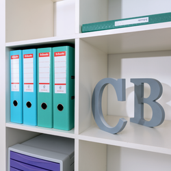 Archivador de palanca Colour'Breeze Nº1. Plástico forrado interior plástico. DIN A4. Lomo 75mm. azul