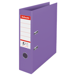 Archivador de palanca Colour'Breeze Nº1. Plástico forrado interior plástico. DIN A4. Lomo 75mm. lavanda