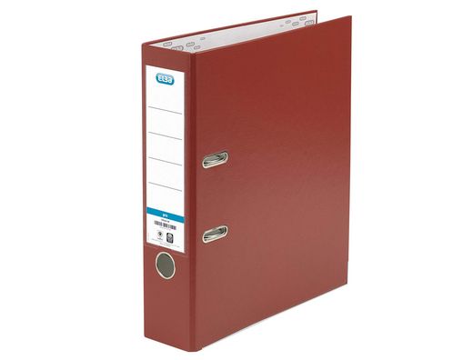 Archivador de palanca elba carton forrado pvc con rado top folio lomo 80 mm rojo