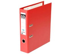 Archivador de palanca elba chic carton forrado pvc con rado folio lomo de 80 mm rojo