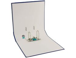 Archivador de palanca elba top carton compacto polipropileno con rado din a4 lomo de 80 mm azul