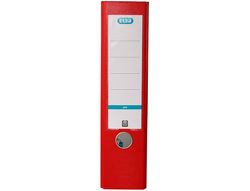 Archivador de palanca elba top carton compacto polipropileno con rado din a4 lomo de 80 mm rojo