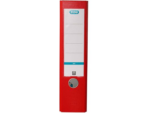 Archivador de palanca elba top carton compacto polipropileno con rado din a4 lomo de 80 mm rojo