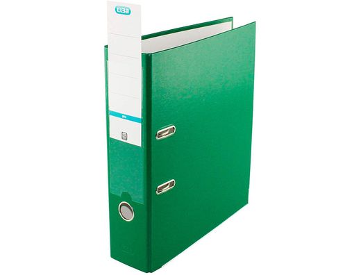 Archivador de palanca elba top carton compacto polipropileno con rado din a4 lomo de 80 mm verde