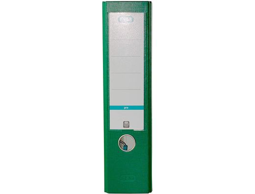 Archivador de palanca elba top carton compacto polipropileno con rado din a4 lomo de 80 mm verde