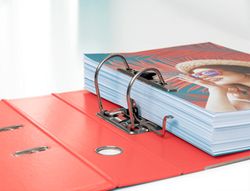 Archivador de palanca esselte colour breeze carton forrado pvc din a4 lomo 75 mm color coral