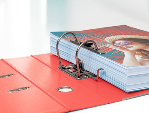 Archivador de palanca esselte colour breeze carton forrado pvc din a4 lomo 75 mm color coral