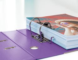 Archivador de palanca esselte colour breeze carton forrado pvc din a4 lomo 75 mm color malva