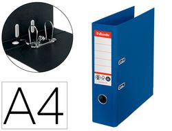 Archivador de palanca esselte n 1 co2 neutral din A4 carton forrado lomo 75 mm azul vivida