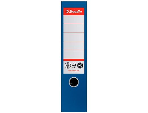 Archivador de palanca esselte n 1 co2 neutral din A4 carton forrado lomo 75 mm azul vivida