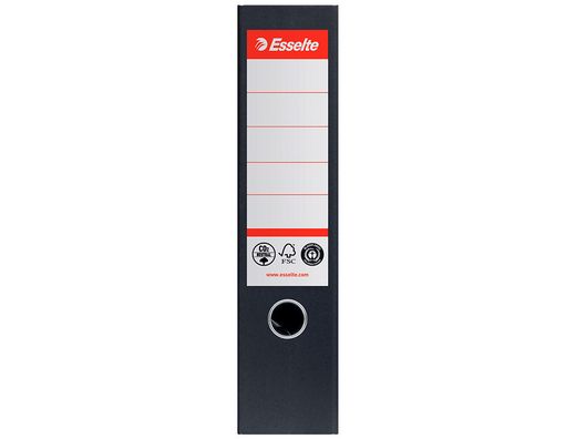 Archivador de palanca esselte n 1 co2 neutral din A4 carton forrado lomo 75 mm negro