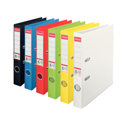 Archivador de palanca Esselte Nº1. Plástico forrado interior plástico. DIN A4. Lomo 50mm. azul Vivida