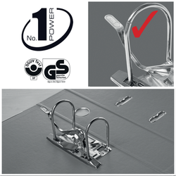 Archivador de palanca Esselte Nº1. Plástico forrado interior plástico. DIN A4. Lomo 50mm. blanco