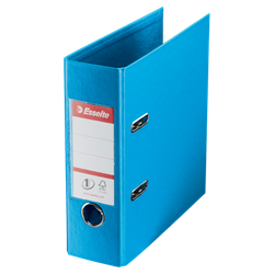 Archivador de palanca Esselte Nº1. Plástico forrado interior plástico. DIN A5. Lomo 75mm. azul Vivida