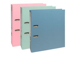 Archivador de palanca exacompta autentik carton reciclado din a4+ lomo 80 mm colores surtidos