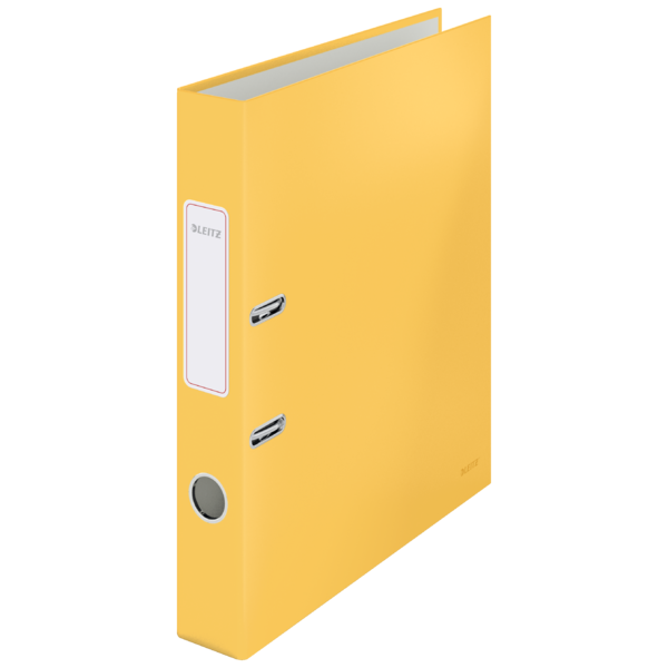 Archivador de palanca Leitz Cosy Cartón forrado. 180º. DIN A4. 50 mm. amarillo