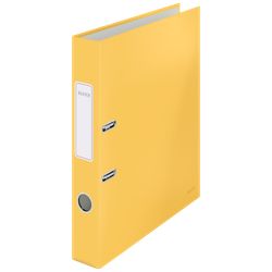 Archivador de palanca Leitz Cosy Cartón forrado. 180º. DIN A4. 50 mm. amarillo